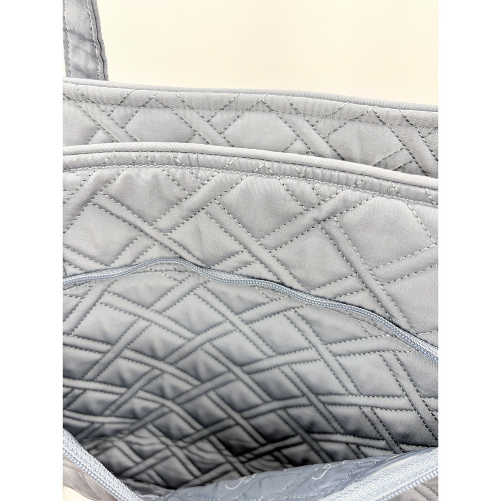 Vera Bradley Quilted Stroll Around Diaper Baby Shoulder Bag in Solid Gray $165 - Picture 9 of 14